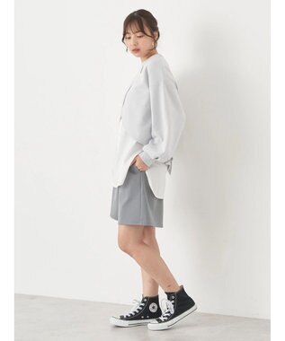 earth music&ecology ＳＥＴ２点カットプルオーバー＋シャツドッキングタンク Light Gray