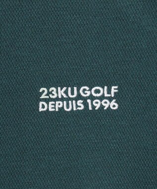23区GOLF 【MEN】【吸湿発熱】グランサーモカノコ ポロシャツ ダークグリーン系