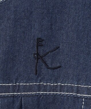 組曲 KIDS 【110-140㎝】ラウンドカラー デニムジャケット ネイビー系