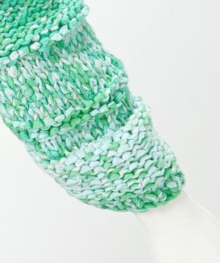 23区 【GOLD LABEL】ファンシーミックスハンドニット カーディガン グリーン系3