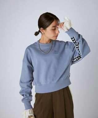 OP／FILA 【Kappa】ショート丈 ドロップショルダー 裏毛スウェット