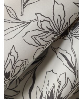 earth music&ecology リブドッキングフラワーワンピース Ivory