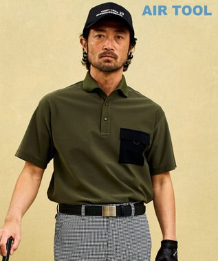 【MEN】機能に優れた新素材「AIR TOOL」ポケットポロシャツ