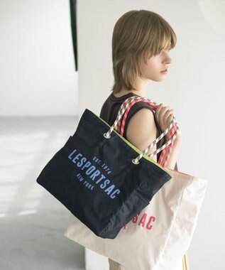 LeSportsac ML 2 WAY TOTE /2ウェイディープシーブルー/ライム 2ウェイディープシーブルー/ライム