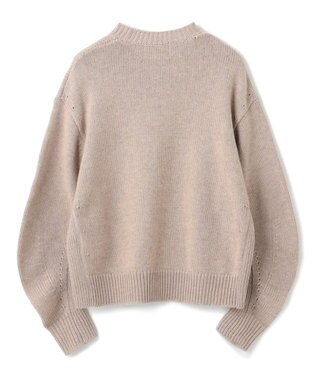 BEIGE， 【洗える】LEADER / フェイクレザーポケットクルーネックトップス Taupe