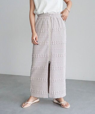 Green Parks ・ＥＬＥＮＣＡＲＥ　ＤＵＥ　２ｗａｙ　Ｗ－ＺＩＰスカート Gray