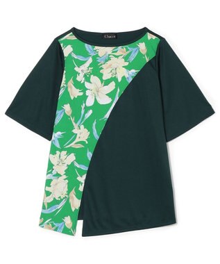 Chacott フラワープリントワンピースＴシャツ
