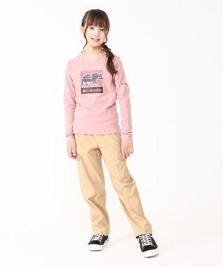 Columbia Columbia/ 【KIDS】ヘーゼルデルヒルロングスリーブグラフィックTシャツ /コロンビア Eraser Pink、 Barely Printed