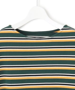 J.PRESS YORK STREET 【WOMEN】ロングスリーブ ボーダー バスクシャツ ダークグリーン系2