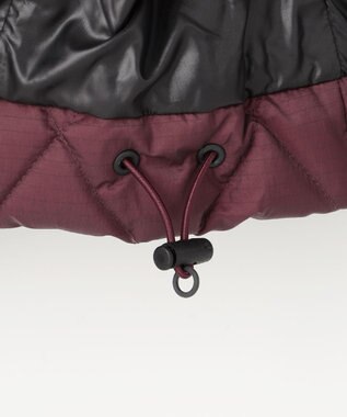 JOSEPH ABBOUD MOUNTAIN 【軽量/撥水】 フーデットキルティング ダウンブルゾン ワイン系