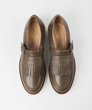 BONTRE 【LucaGrossi/ルカグロッシ】キルトデザインローファー/K328M-US カーキ