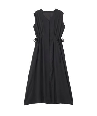 YECCA VECCA ドライタッチシアードロストワンピース Black