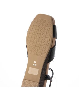 ing <ing>クロスベルトストラップサンダル ブラック