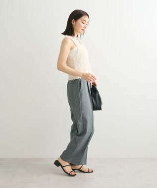 Green Parks ・ｓｗｉｎｇ　ｂｙ　２ｗａｙチュールヤーンベスト Ivory