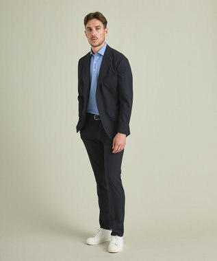 GOTAIRIKU 【AIRY MOVE / セットアップ対応】T/Ｗ Dot Air ジャケット ネイビー系