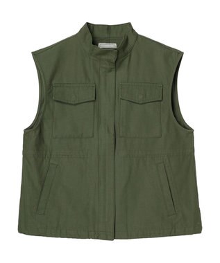 AMERICAN HOLIC ミリタリーアウトポケットベスト Khaki