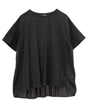 earth music&ecology バックプリーツドッキングチュニック Black