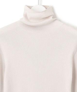 23区 【洗える】スムージーコットン シアーリブ ニット ベージュ系