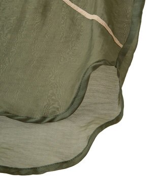 Green Parks ・ＥＬＥＮＣＡＲＥ　ＤＵＥ　テープ刺繍シアーシャツ Khaki