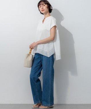 23区 【先行予約】バンブーハンドル 2WAY ミニマル バッグ アイボリー系