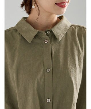 Te chichi ピーチショートシャツ カーキ