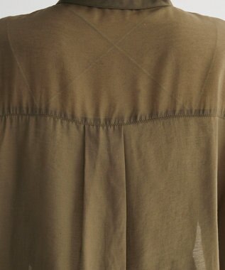 Green Parks ・ＥＬＥＮＣＡＲＥ　ＤＵＥ　テープ刺繍シアーシャツ Khaki