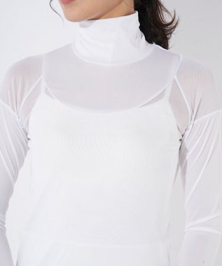 FILA GOLF／marie claire 【Marie claire sports】ハイネックメッシュアンダーシャツ ホワイト
