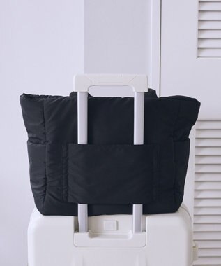 Maison de FLEUR 撥水加工パファーキャリーオントートバッグ Black