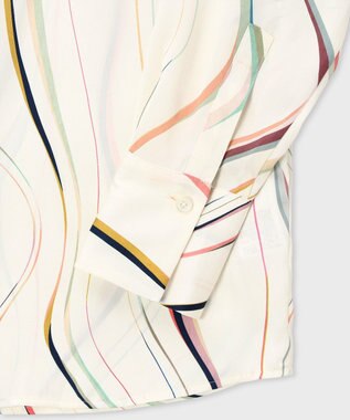 Paul Smith Summer Swirl 長袖シャツ オフホワイト