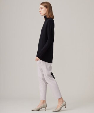 ICB 【洗える】ソフトカシミヤミックス ハイネックニット ブラック系