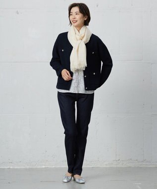 J.Press Ladies ニット　アウター 洗える】DAILY TWEED ニット アウター / J.PRESS LADIES