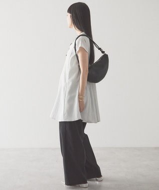 AMERICAN HOLIC 【予約】【接触冷感】フレンチスリーブフレアスキッパーブラウス Stripe Ivory