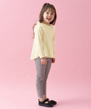 ANY KIDS フレアシルエット 長袖 Tシャツ ライム