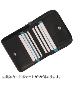 tsumori chisato CARRY キラメッシュ ラウンドファスナー折財布 ブラック