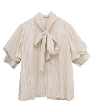 Green Parks ２ＷＡＹボウタイバルーンスリーブブラウス Off White