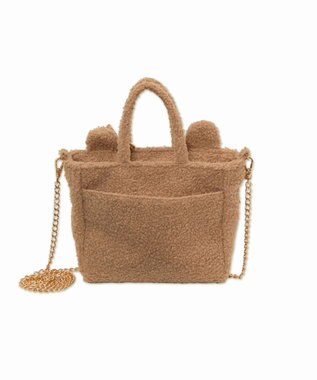 WEGO 【痛バ＆推し活グッズ】耳付きレースアップミニぬいショルダー ブラウン