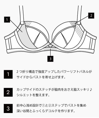 San-ai Resort（三愛水着楽園） 【エレガントコレクション2310】単品ブラHIカップ  【northerly】 ピンク