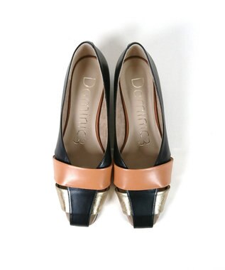 Dominic3 レザー グルカパンプス ブラック