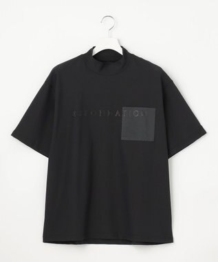 23区GOLF 【23Fondation/MEN】ストレッチメッシュ モック ブラック系