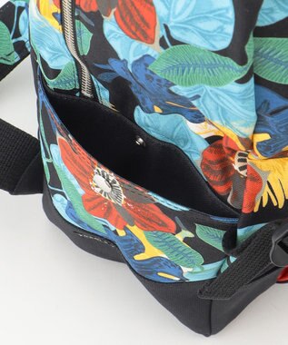 YUSHI R.C - RUCKSACK　ボタニカル柄 リュックサック ブラック