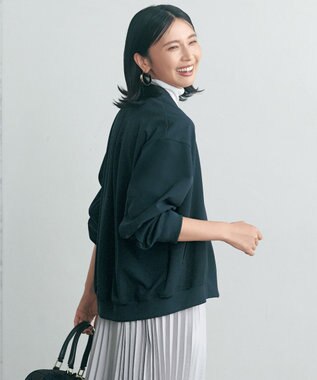 UNFILO 【暖かさ＆着心地の良さで大ヒット】コットンカシミヤ タートルネックカットソー オフ