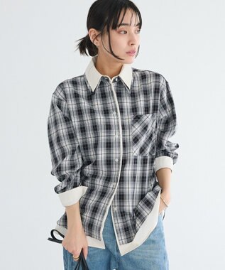 CRAFT STANDARD BOUTIQUE レイヤードライクチェックシャツ