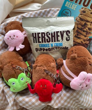 WEGO リュックカピバラぬいぐるみキーホルダー 柄4