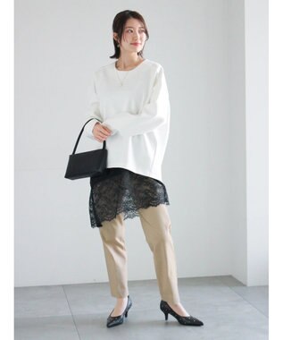 Te chichi ストレッチテーパードパンツ ベージュ