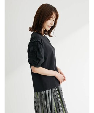 Green Parks ・ＥＬＥＮＣＡＲＥ　ＤＵＥ　ラッフルパフＴＥＥ Black