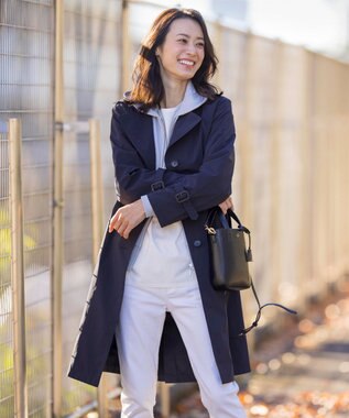 J.PRESS LADIES URAKE フーディー ジップアップ パーカー ライトグレー系