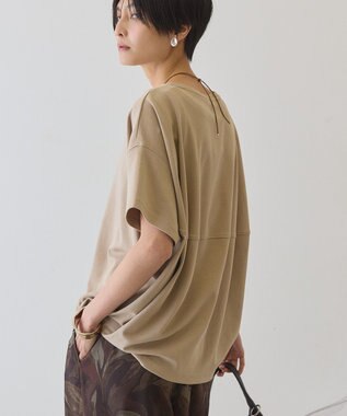 AMERICAN HOLIC 半袖コクーンカットプルオーバー Gray Beige
