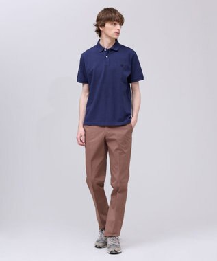 J.PRESS MEN コットンカノコオーバーダイ ポロシャツ ネイビー系