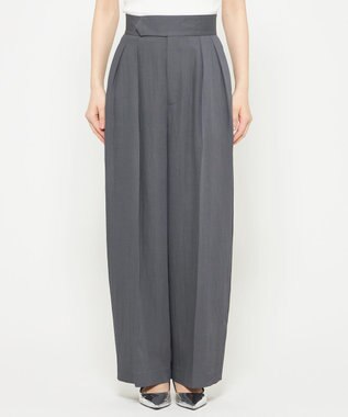 uncrave ドレープツイル ワイドパンツ ブルーグレー（佐藤晴美さん着用）