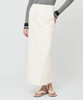 BEIGE， MARCK / デニムスカート White